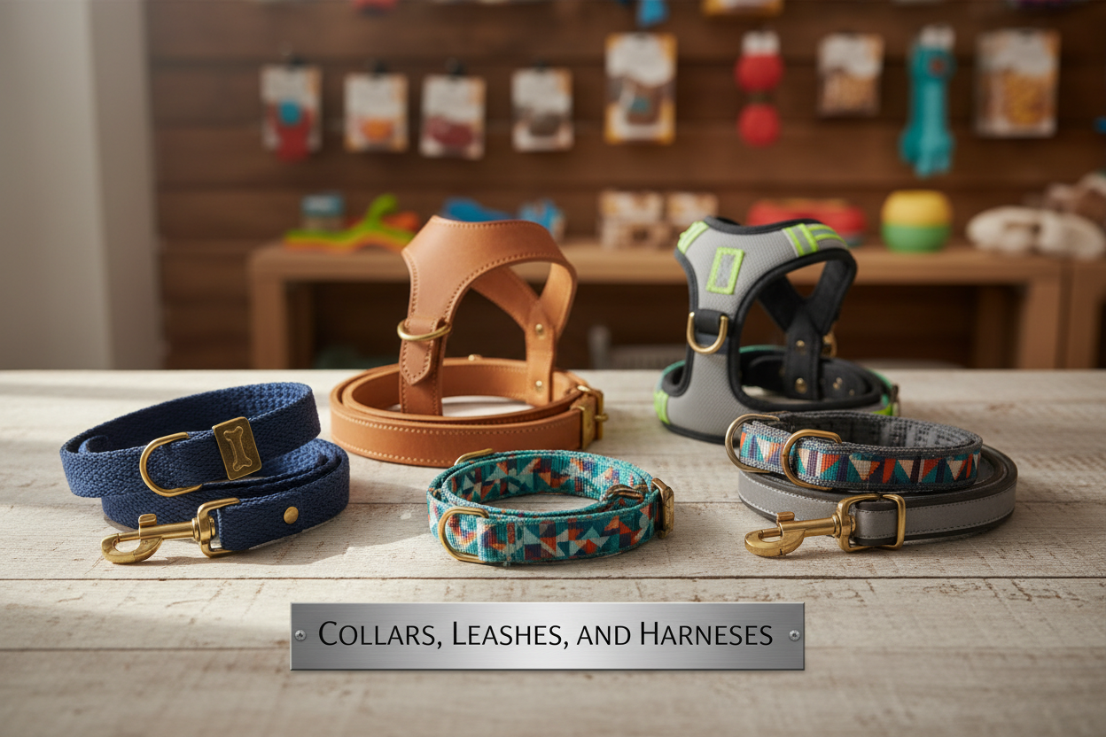 Collars, Leashes, and Harnesses