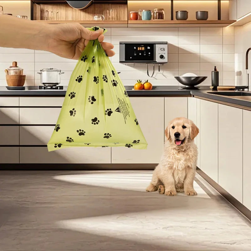 Pet Waste Bags - Biodegradable, Scented, Leakproof, Bag Dispenser Included