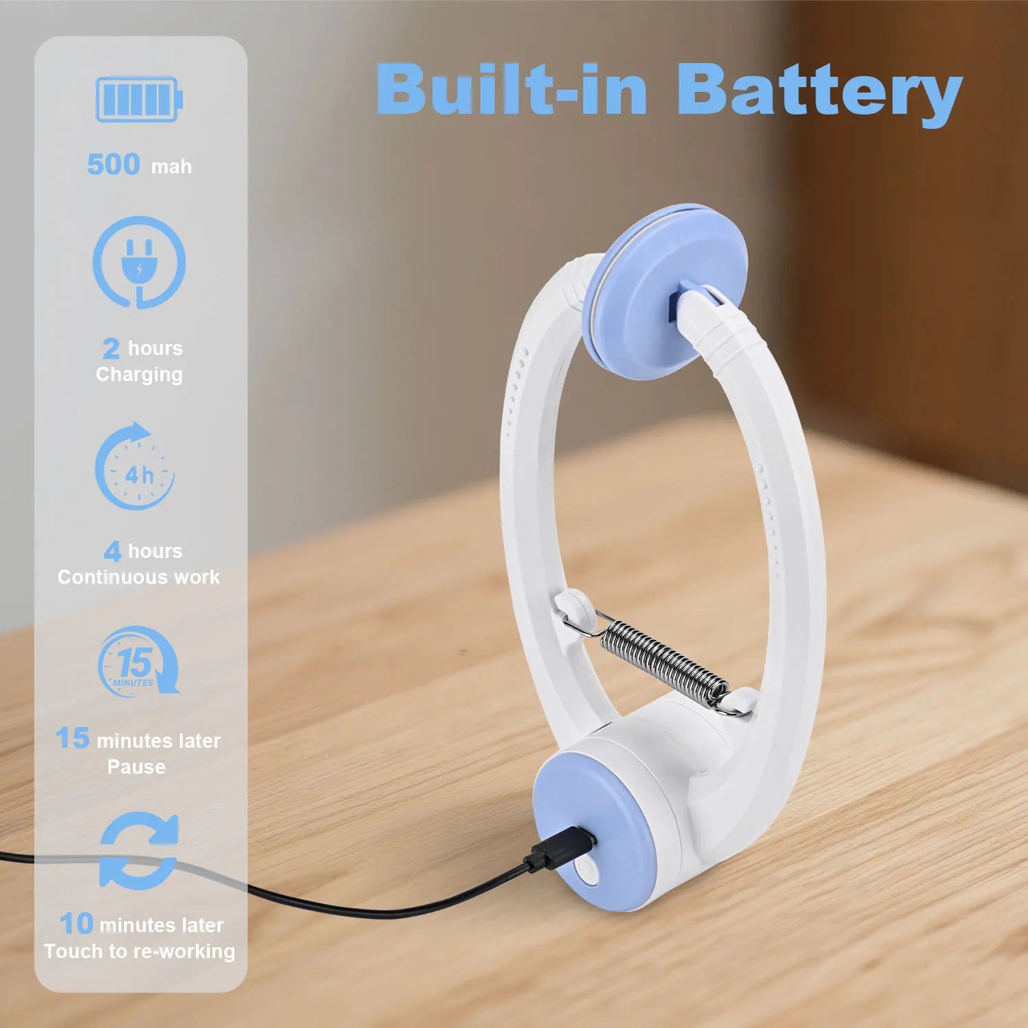 Cat USB Rechargeable Self Play Toy Retractable