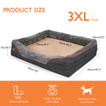 Large Dog Bed Soft Comfortable Anti Allergy Warm Fleece Removable Washable Cover