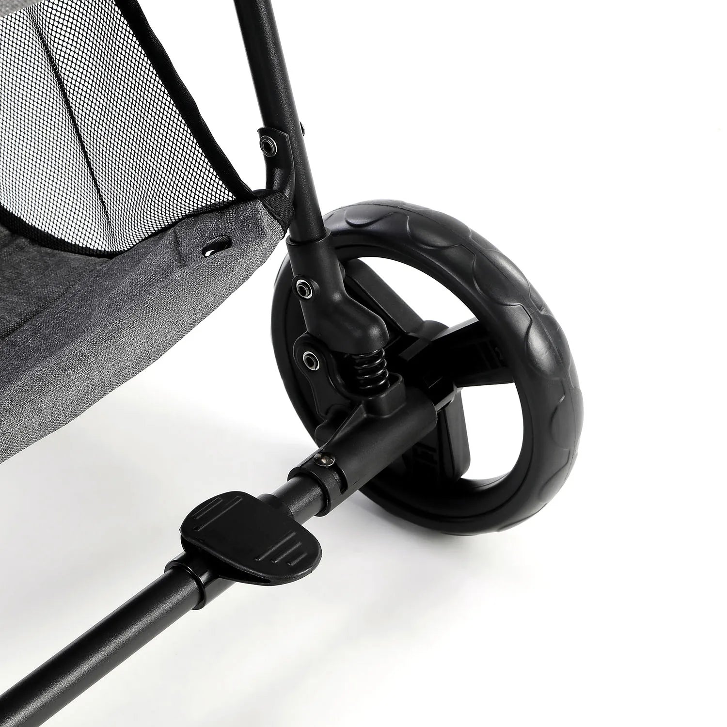 3 in 1 Pet Stroller with Removable Carrier, Folding, Waterproof, All-Terrain, with Sun Screen