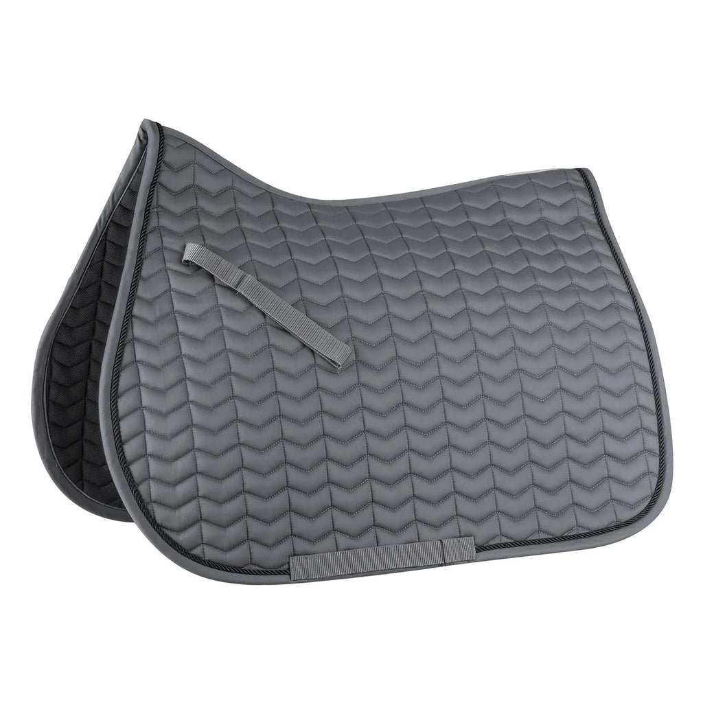 Classic saddle pad. The girth loops are opened by touch tape fastener.
