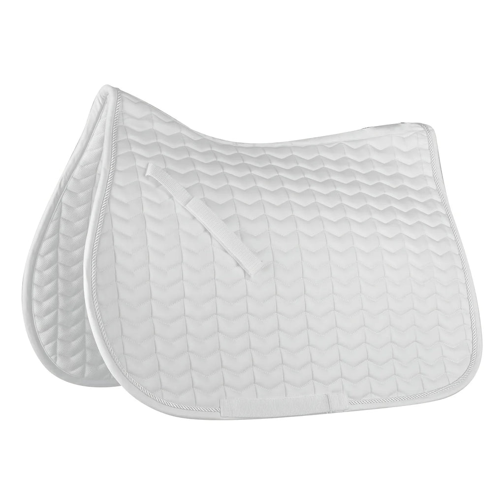 Classic saddle pad. The girth loops are opened by touch tape fastener.