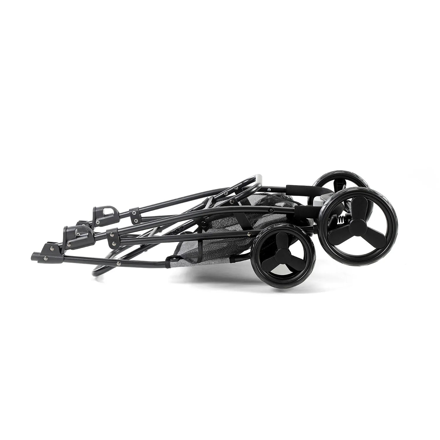 3 in 1 Pet Stroller with Removable Carrier, Folding, Waterproof, All-Terrain, with Sun Screen
