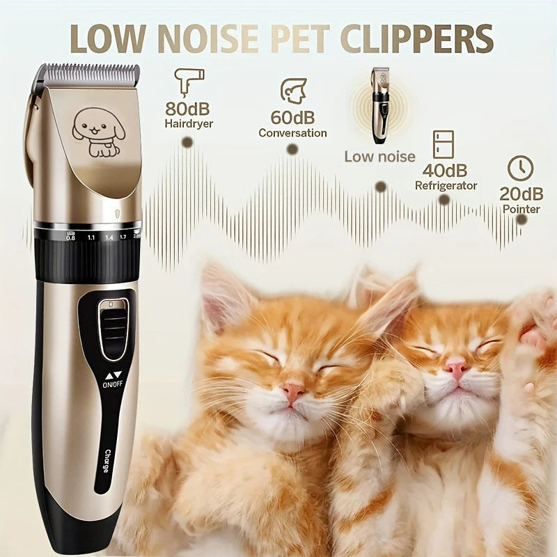 Pet Hair Trimmer Kit Electric Precision Clippers Perfect for Professional Grooming at Home