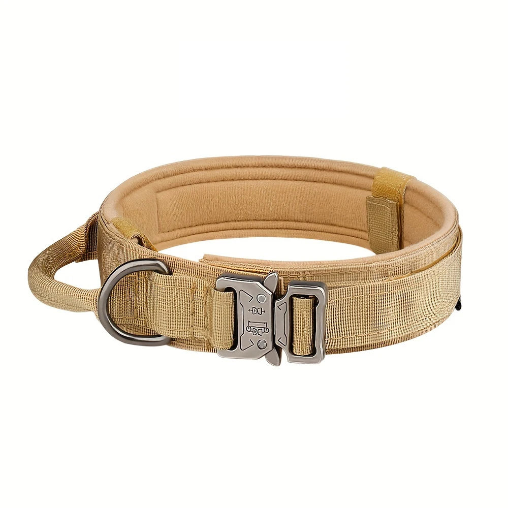 Adjustable Tactical Dog Collar And Leash Set Control Handle