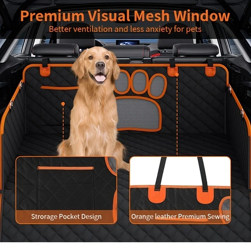 Pet Hammock Heavy Duty Scratch Resistant Anti Slip Durable Rear Seat Cover for Cars, Tr