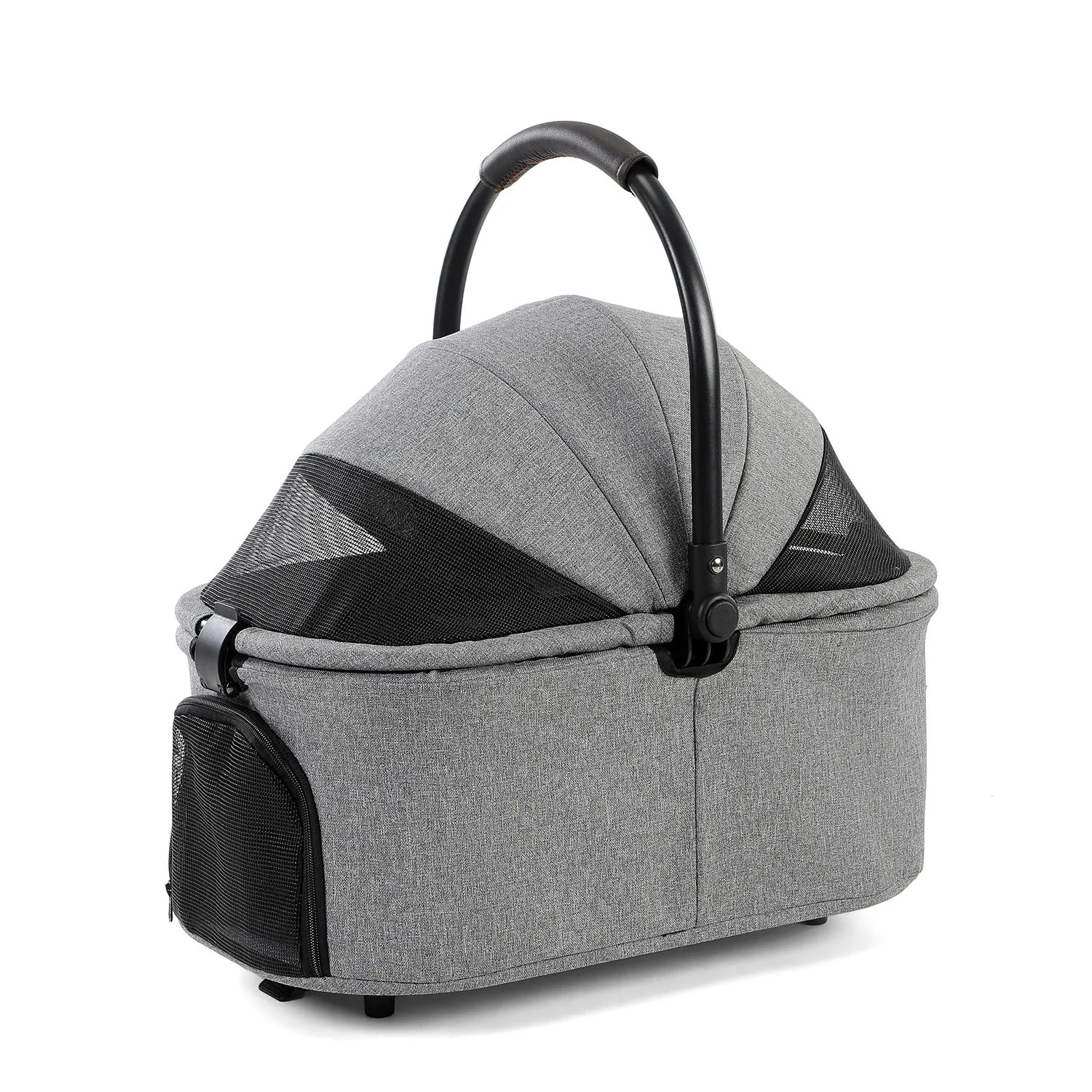 3 in 1 Pet Stroller with Removable Carrier, Folding, Waterproof, All-Terrain, with Sun Screen