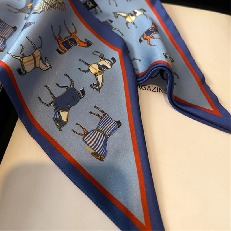Luxry Horse Design Women Scarf Silk Scarf