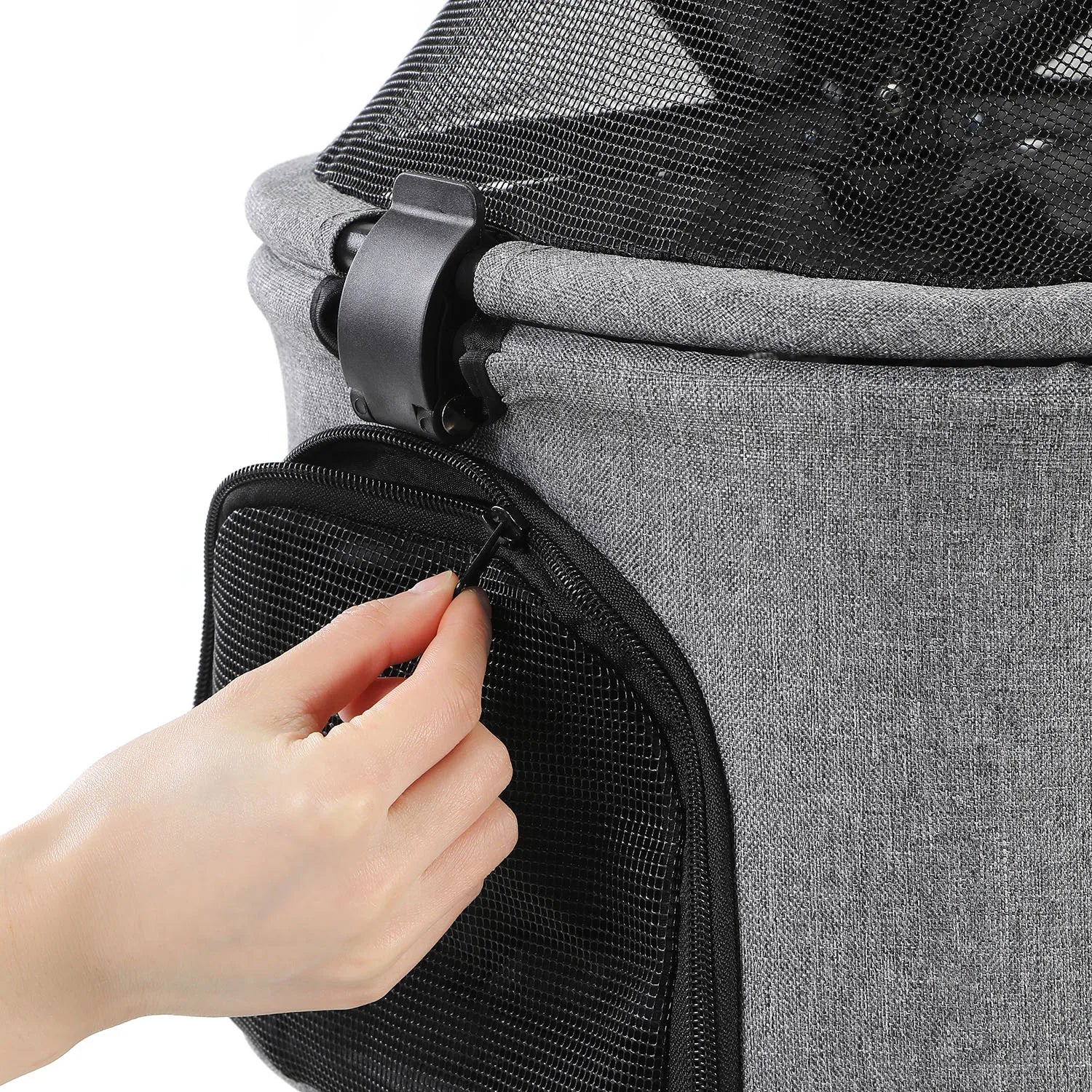 3 in 1 Pet Stroller with Removable Carrier, Folding, Waterproof, All-Terrain, with Sun Screen