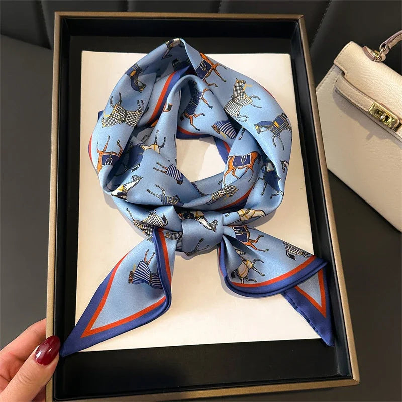 Luxry Horse Design Women Scarf Silk Scarf