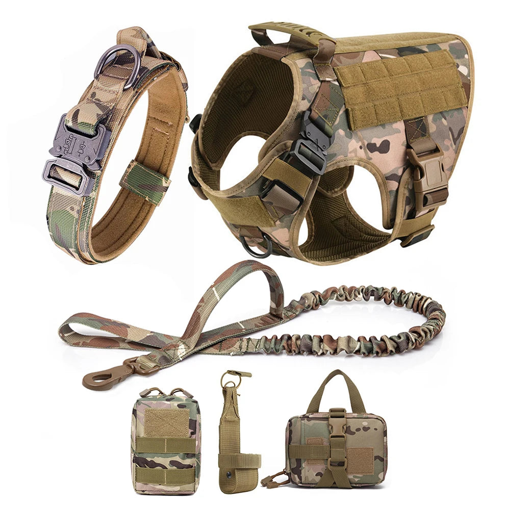 Large Dog Harness And Leash Training Walking Vest Dog Harness And Collar For Medium Large Dogs
