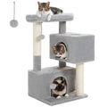 Multi-Level Cat Condo Tower with Scratching Posts and Cat Toys