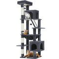 Tall Cat Tower for indoor Multi-level ,2 Big Condo Pad Bed Scratching Post