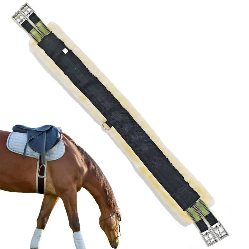 Fleece English Girth Cinch Fleece Elastic Stainless Steel Heavy Duty