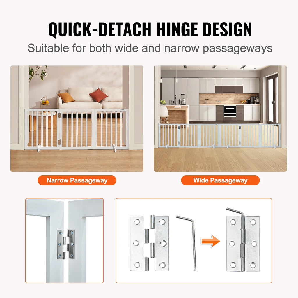 3 Panels Foldable for Narrow Passageways Expandable Barrier