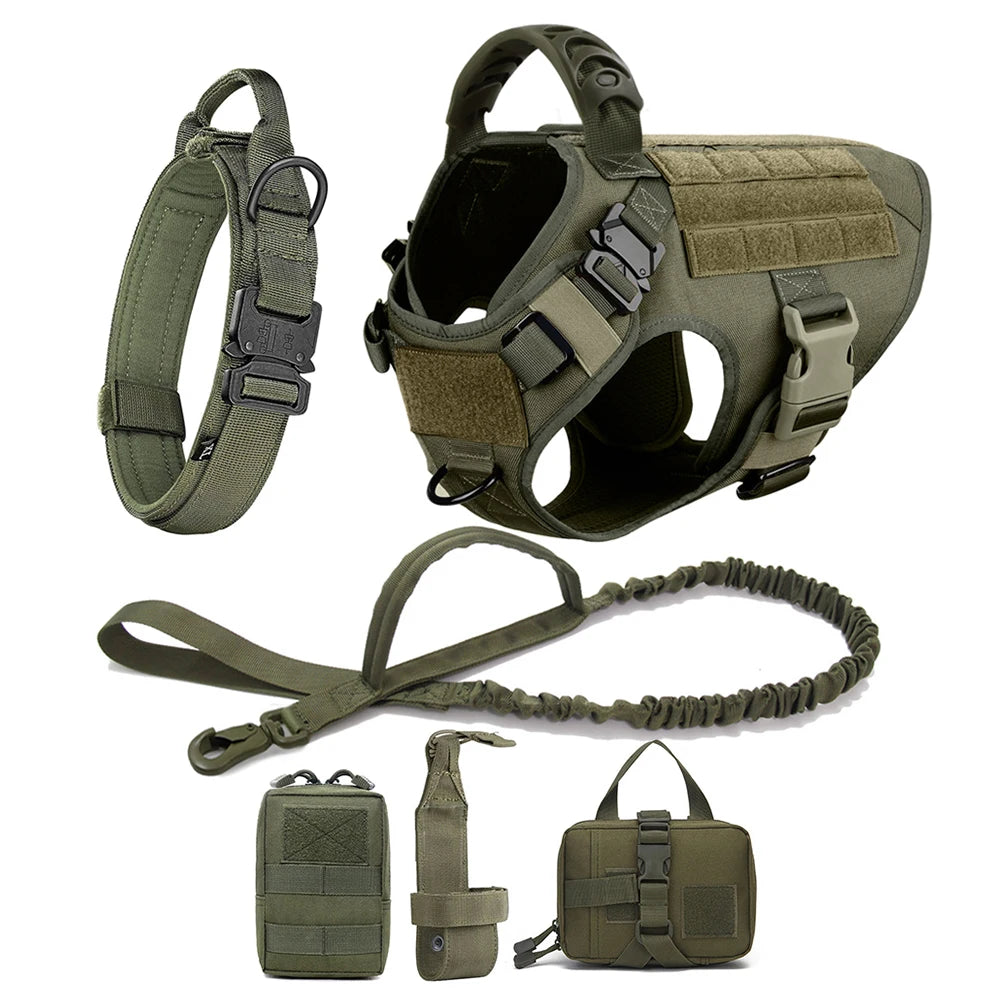 Large Dog Harness And Leash Training Walking Vest Dog Harness And Collar For Medium Large Dogs