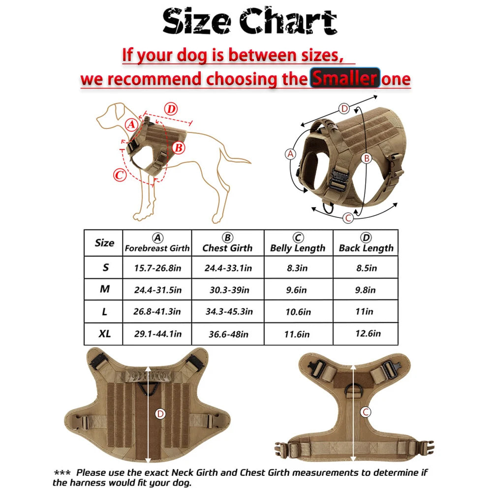 Large Dog Harness And Leash Training Walking Vest Dog Harness And Collar For Medium Large Dogs