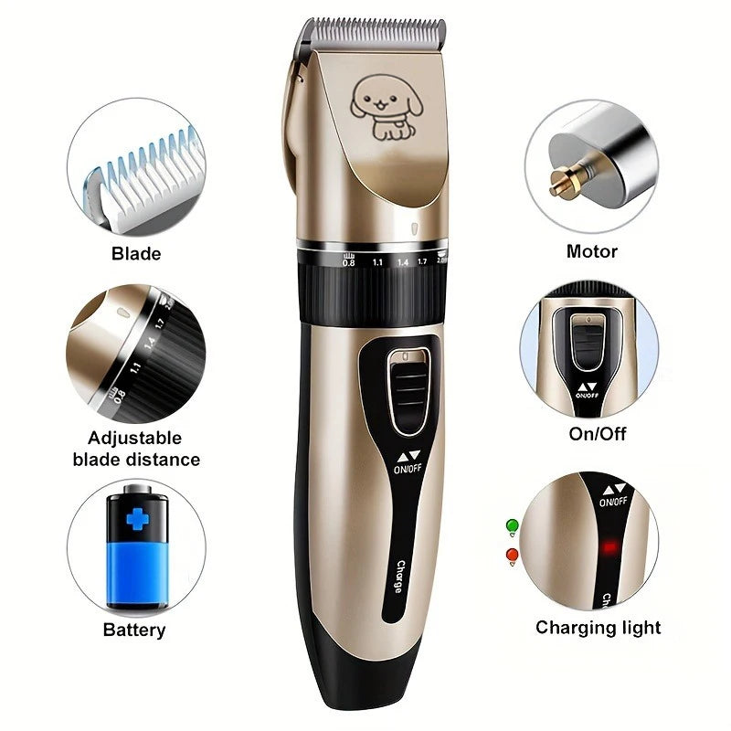 Pet Hair Trimmer Kit Electric Precision Clippers Perfect for Professional Grooming at Home