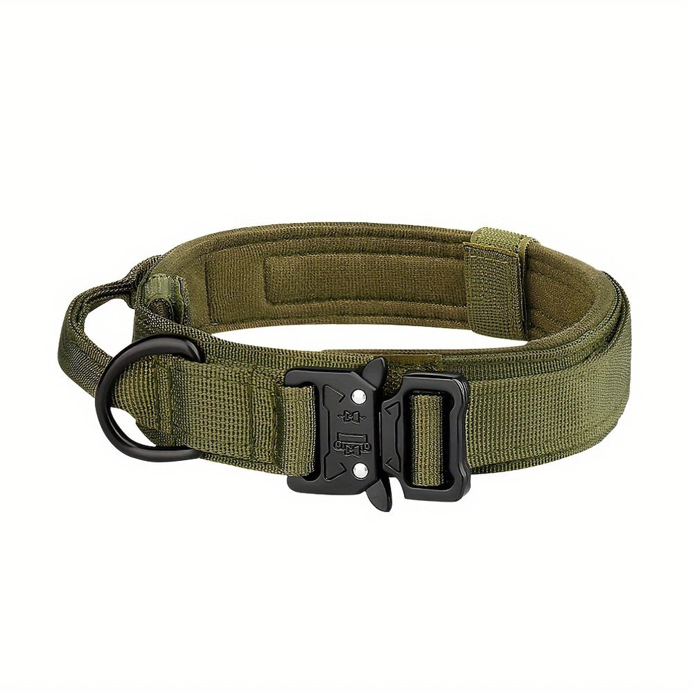 Adjustable Tactical Dog Collar And Leash Set Control Handle
