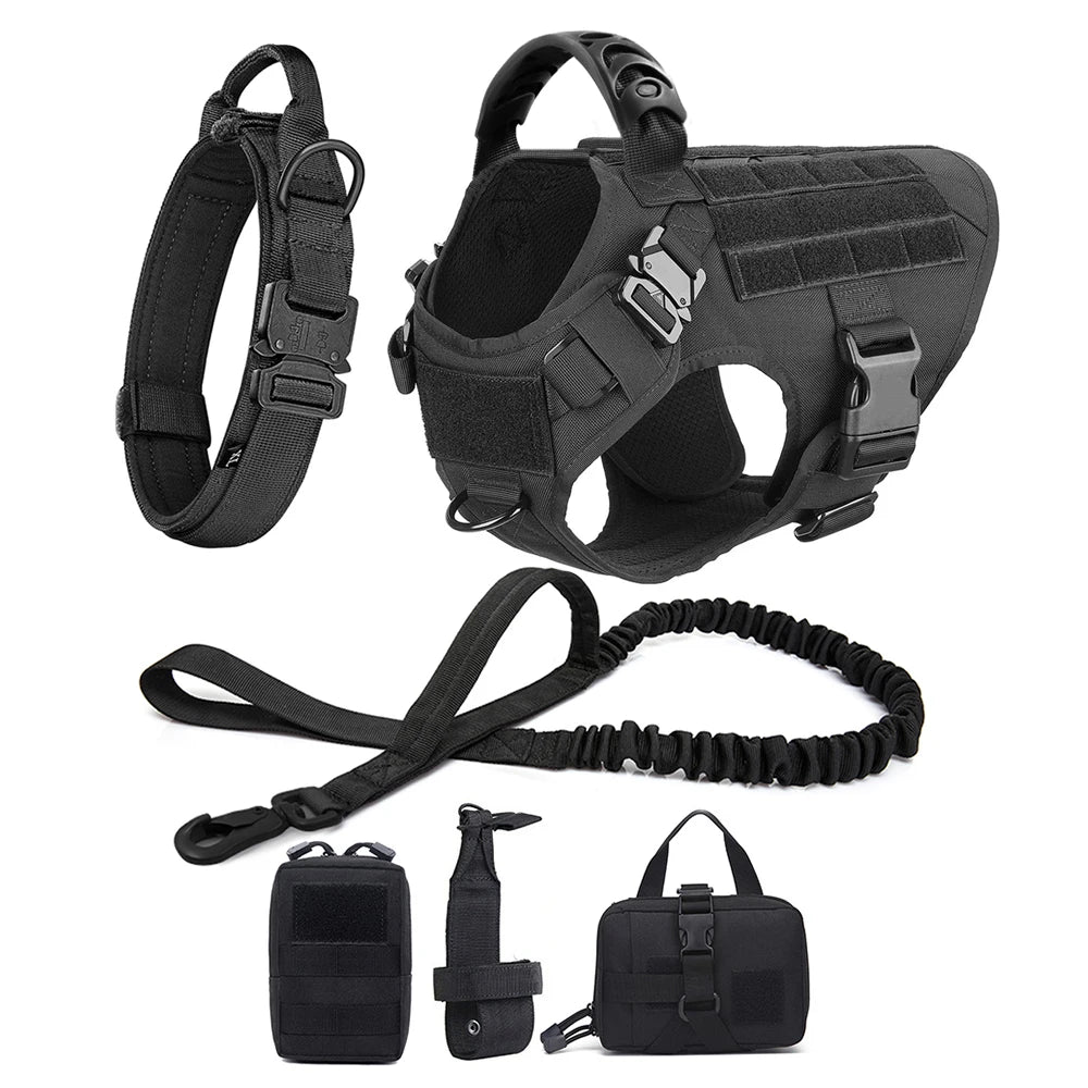 Large Dog Harness And Leash Training Walking Vest Dog Harness And Collar For Medium Large Dogs