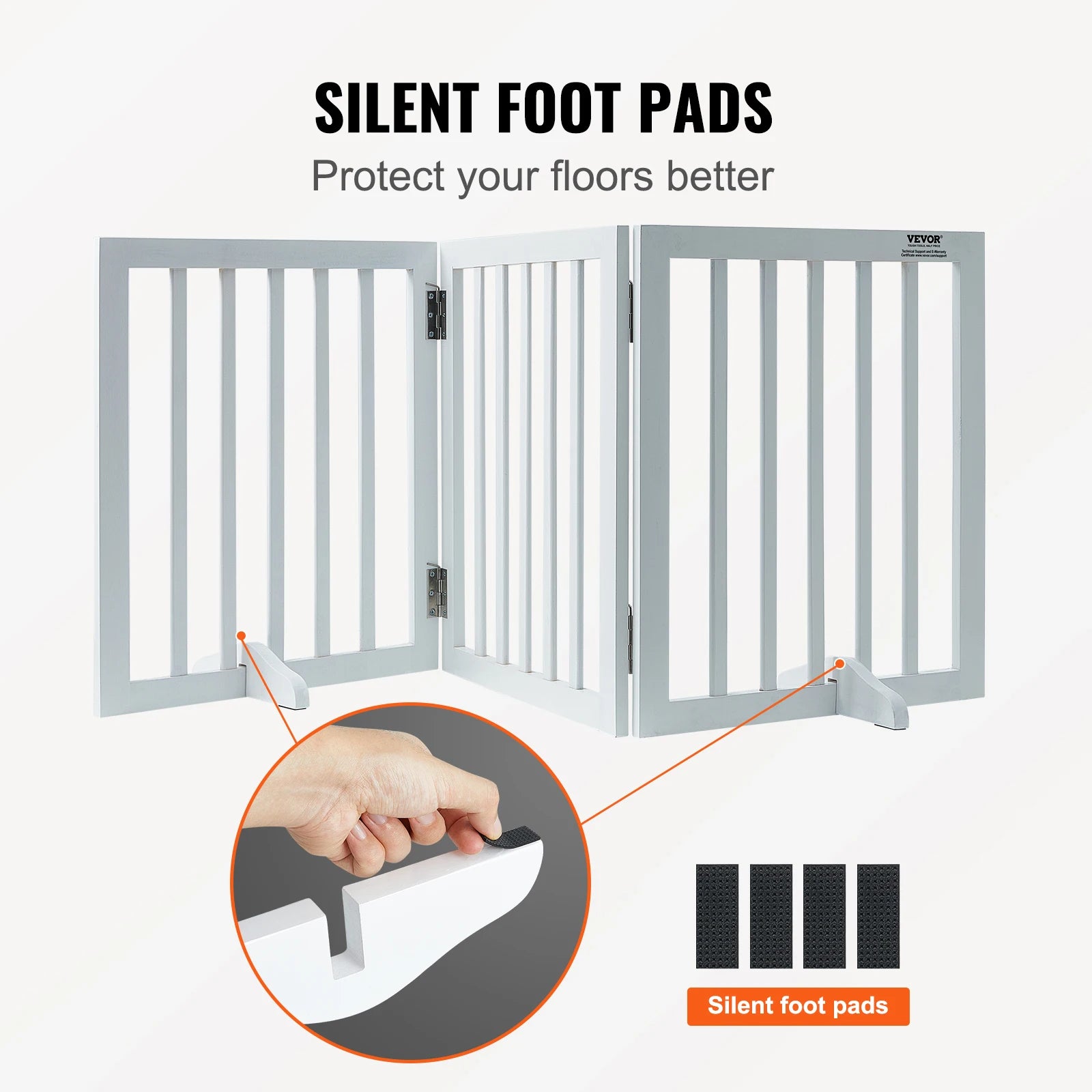 3 Panels Foldable for Narrow Passageways Expandable Barrier