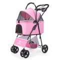 3 in 1 Pet Stroller with Removable Carrier, Folding, Waterproof, All-Terrain, with Sun Screen