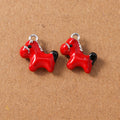 5pcs Cute Enamel Pony Horse Charms Pendants