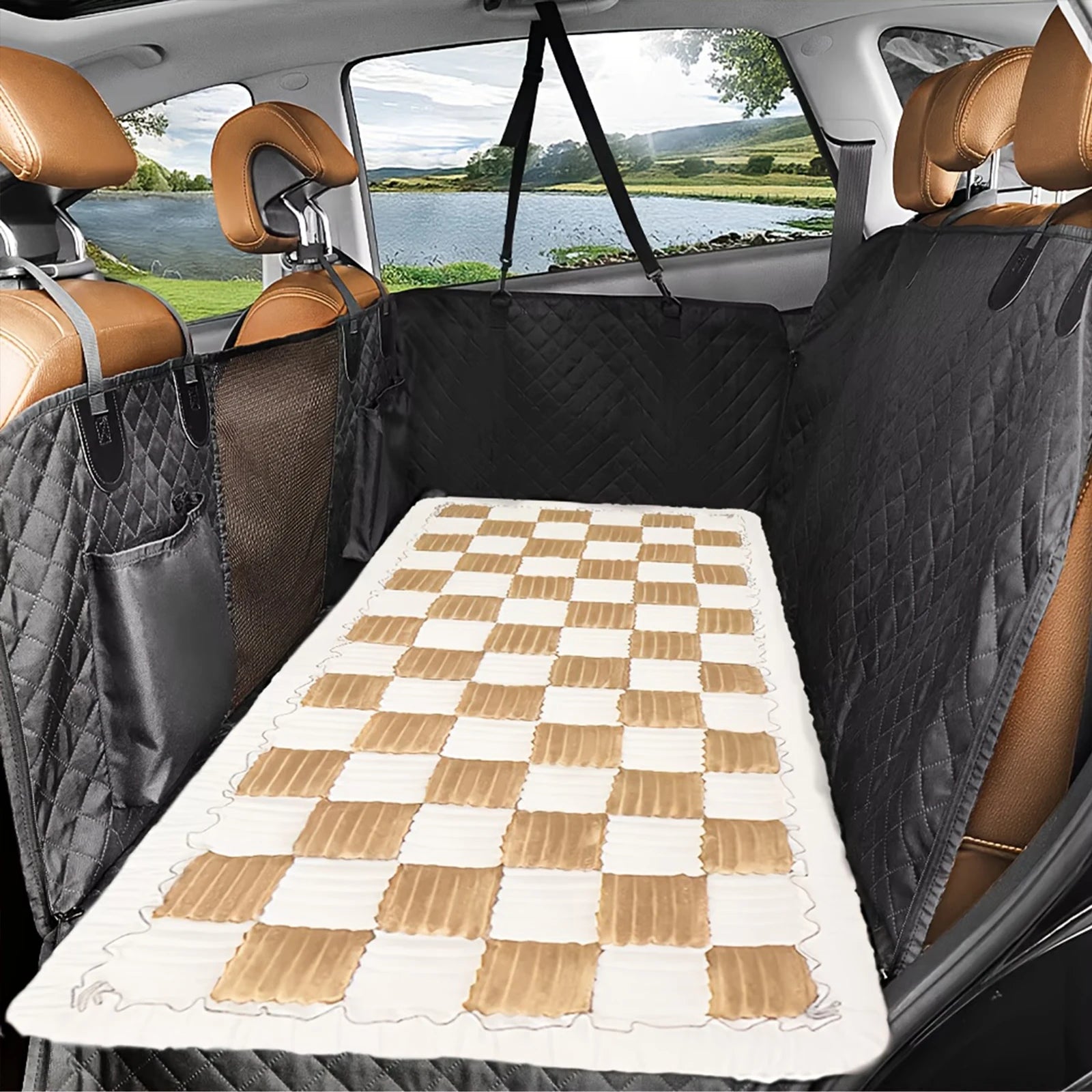 Pet Bed for Car Seat Cover Blanket Anti-slip Washable Cushion
