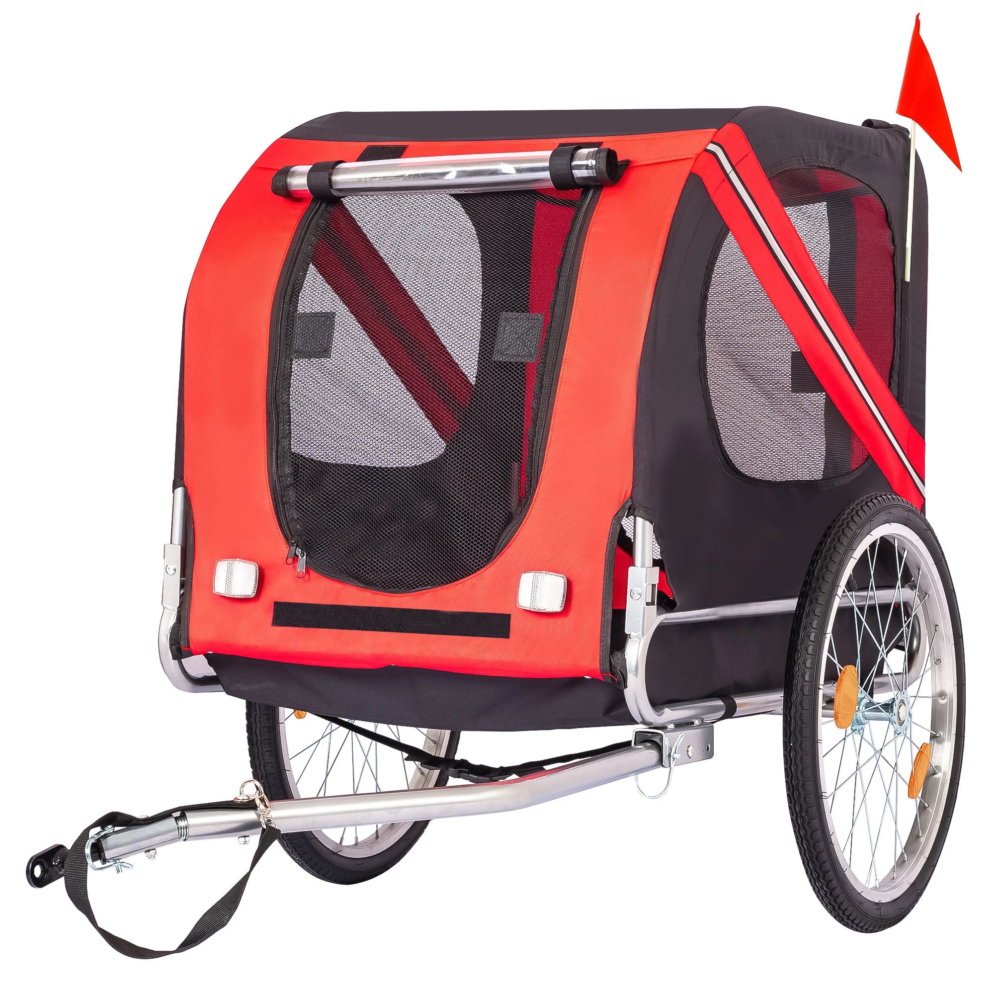Steel Bike Pet Trailer Folding Max 40kg Water Resistant