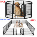 Dog Playpen with Door, Outdoor/Indoor Foldable Metal, Heavy Duty