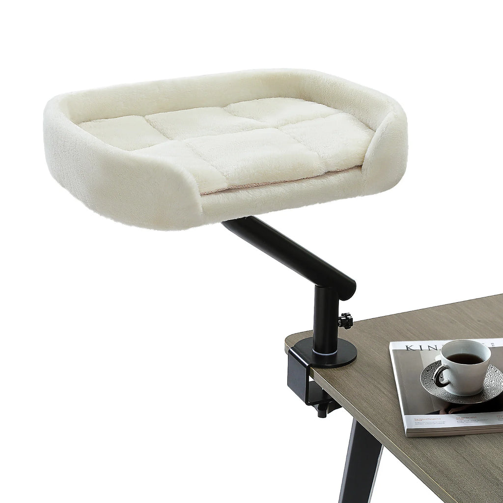 Adjustable Cat Bed for Desk or Table, 360° Rotatable
