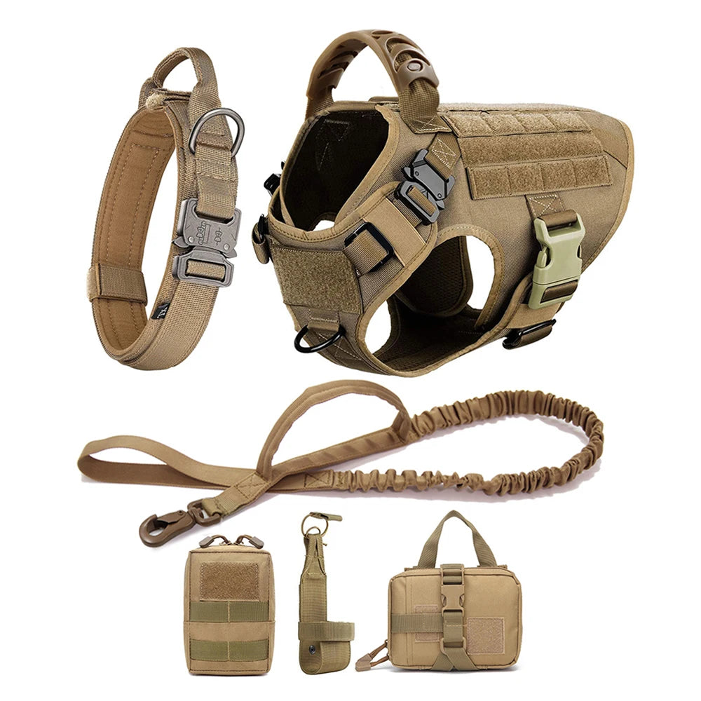 Large Dog Harness And Leash Training Walking Vest Dog Harness And Collar For Medium Large Dogs