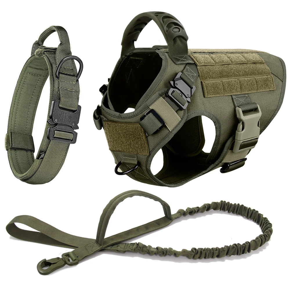 Large Dog Harness And Leash Training Walking Vest Dog Harness And Collar For Medium Large Dogs